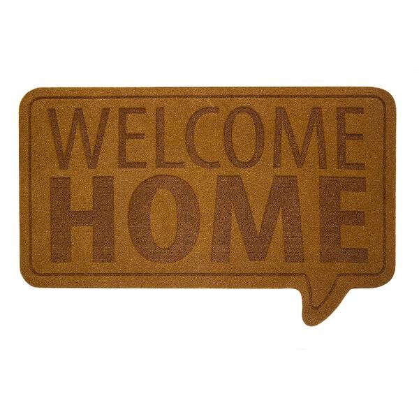 Paillasson welcome home marron