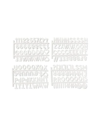 lettres pour caisse pliable blanc