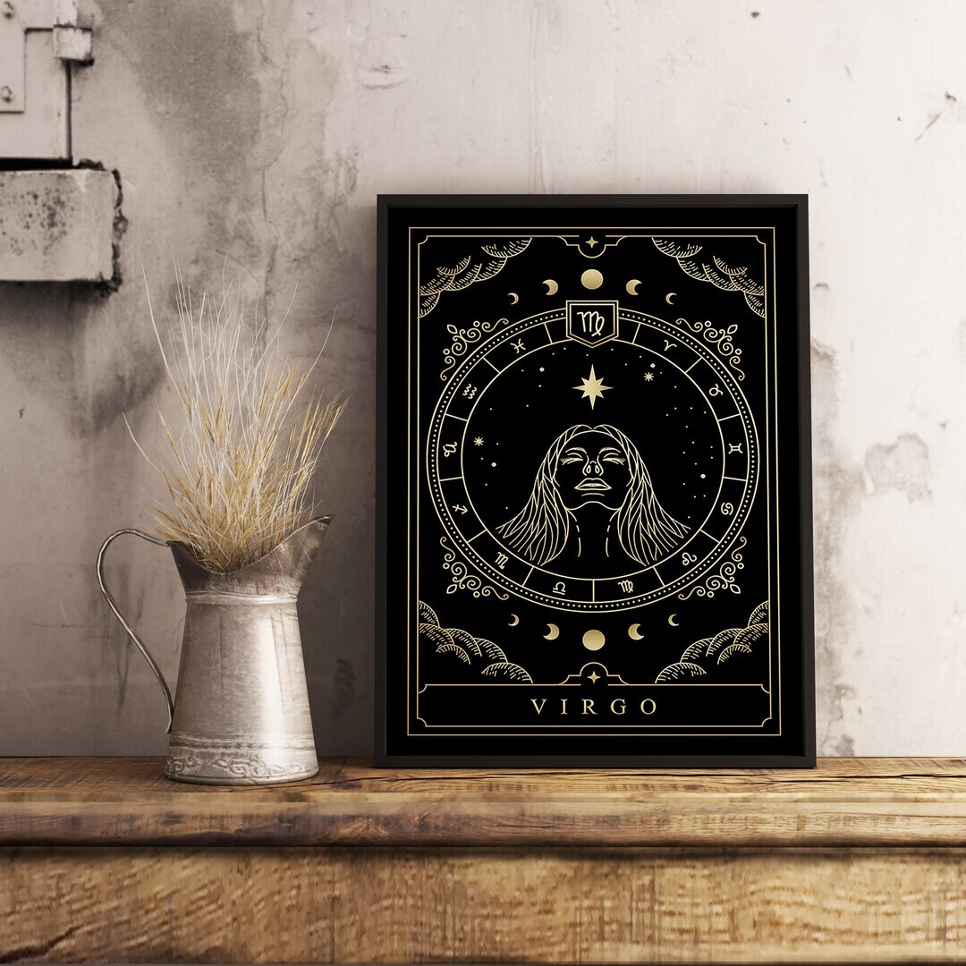 Virgo Poster | Virgo Print | Astrology | Star Sign | Horoscope Wall Decor | Zodiac Sign | Constellation Print