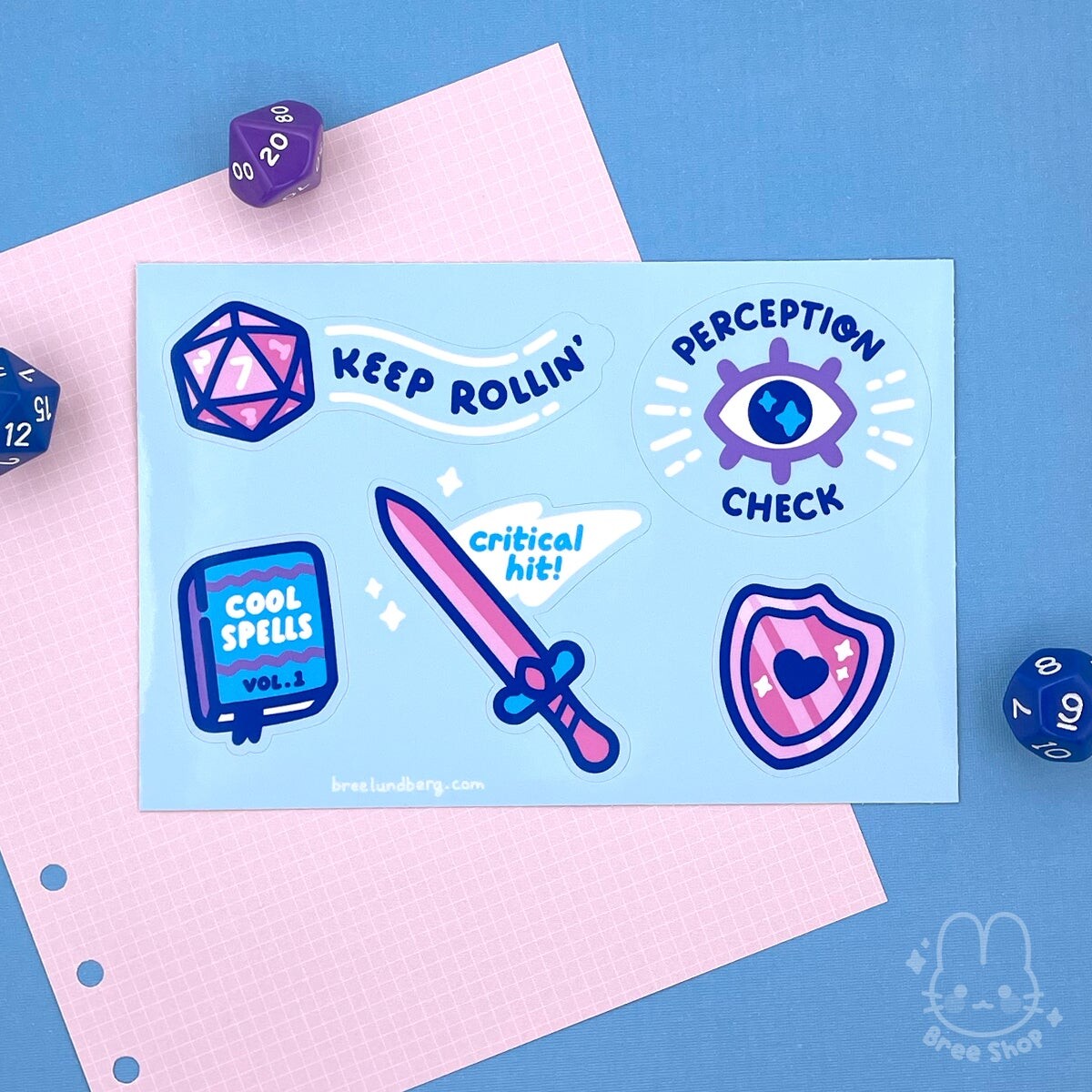 Pastel DnD Sticker Sheet