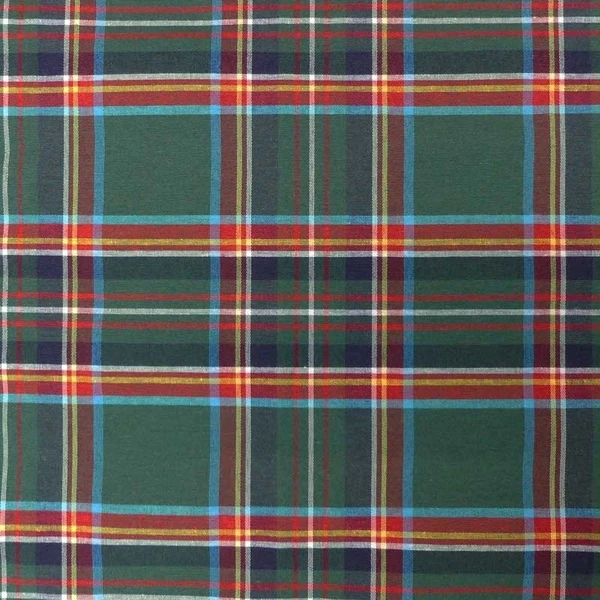 Tissu Cuadro Noël Vert Grande Largeur - Tissus des Ursules