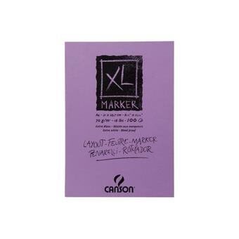 CANSON - bloc pour croquis "XL MARKER" format A4, 200 pages