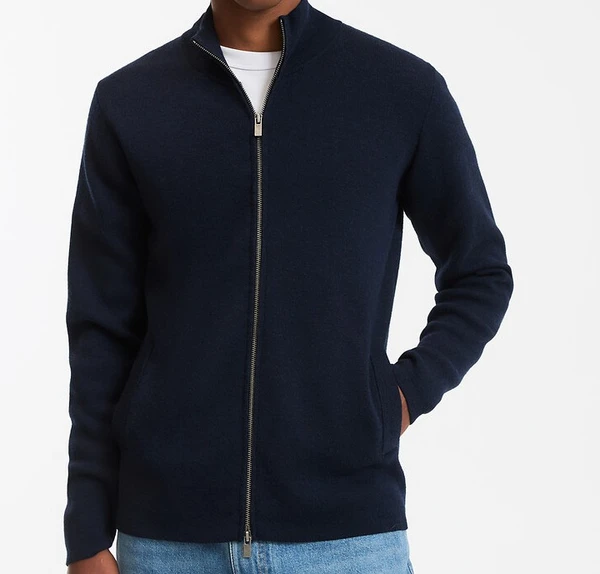 gilet zippée chaud la Redoute ,bleu marine 