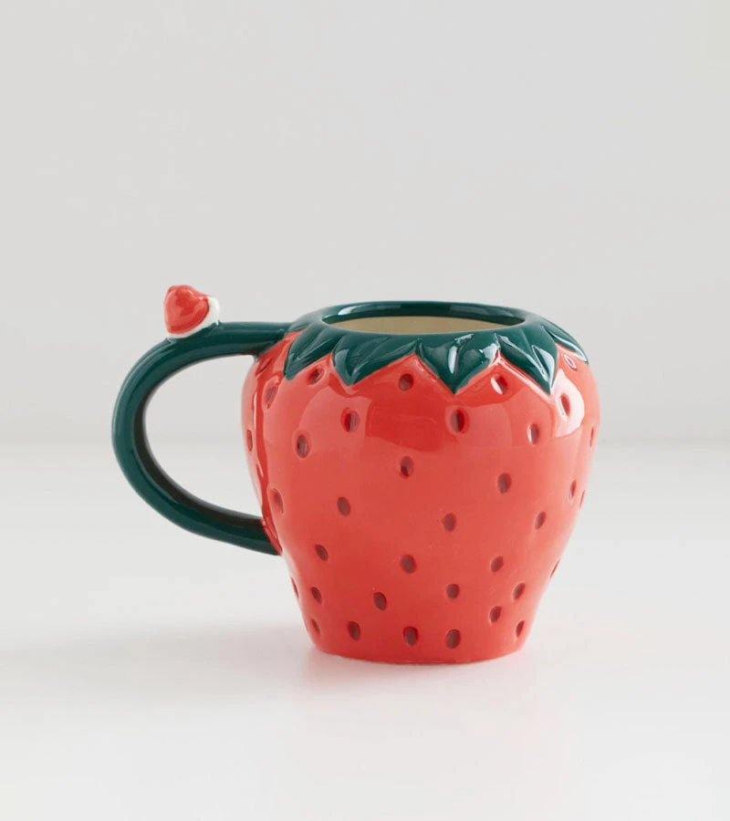 Mug fraise en céramique
