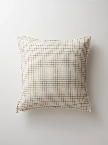 Taie d'oreiller enfant gaze de coton "Carreaux"