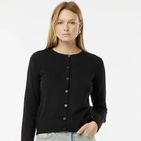 Gilet en maille fine - noir