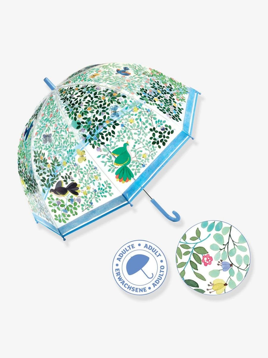 Parapluie adulte Oiseaux sauvages DJECO - bleu, Jouet