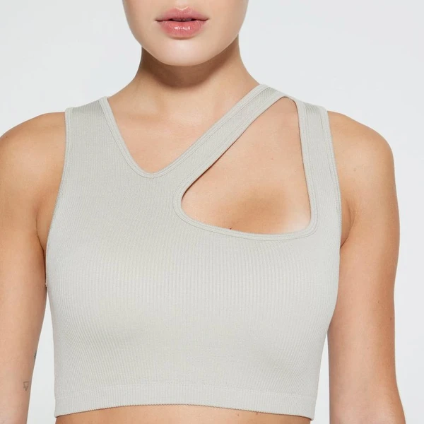 Brassière Minimal Crop - Bone