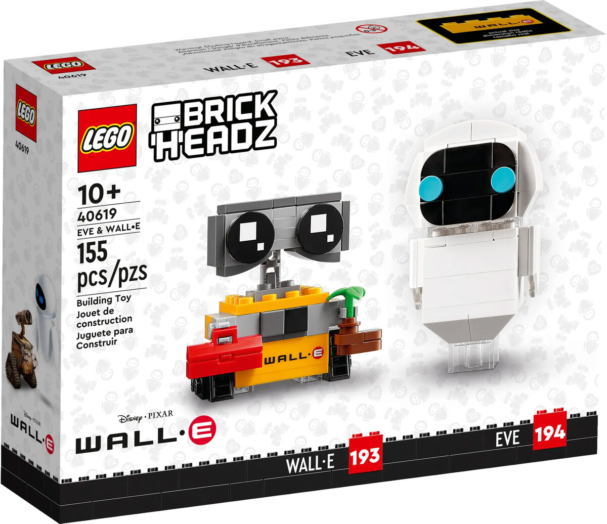 LEGO BrickHeadz 40619 pas cher, EVE et WALL-E