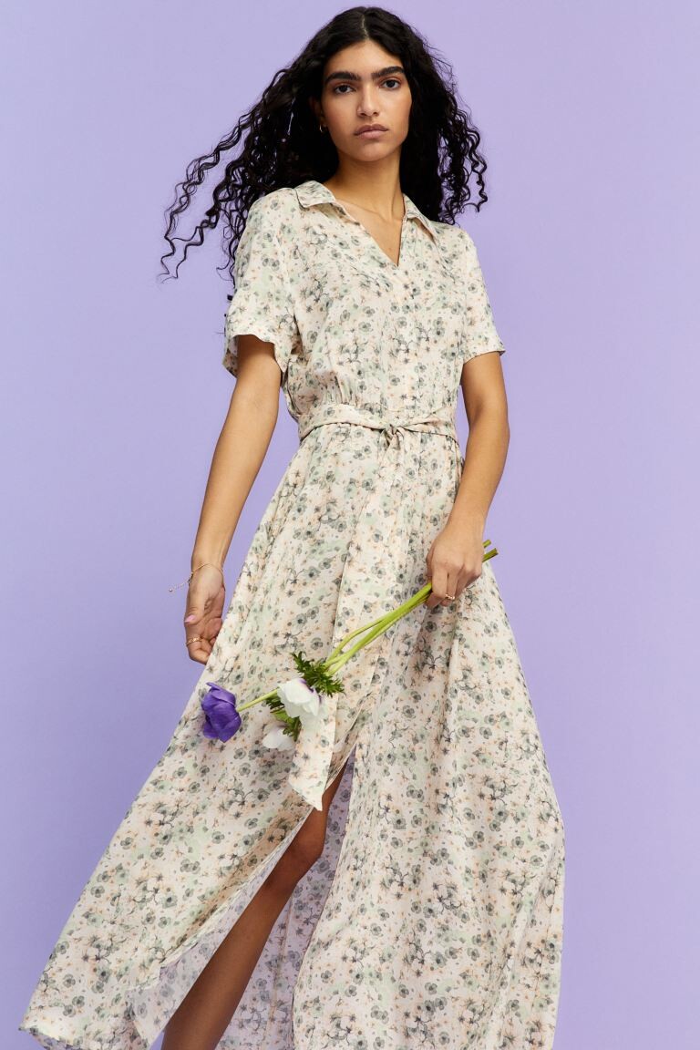 Robe chemise avec ceinture