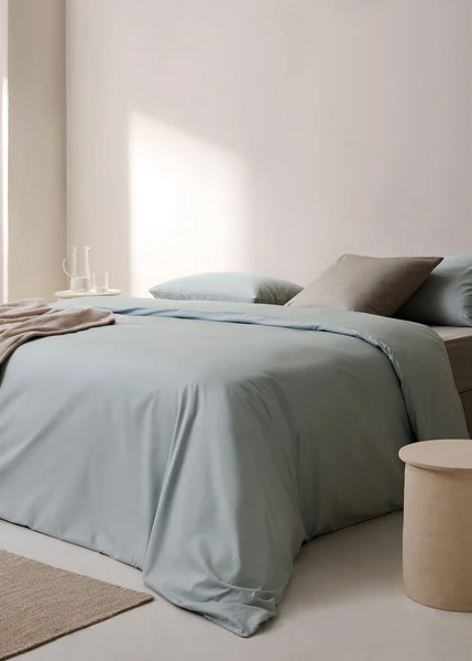 Housse de couette coton 300 fils lit 180/200 cm + 2 housse oreillers assortis