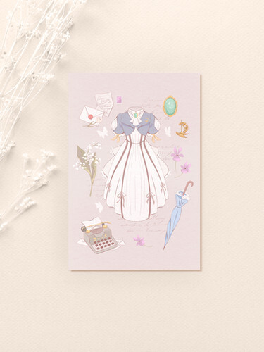 Carte postale - Violet's accesories