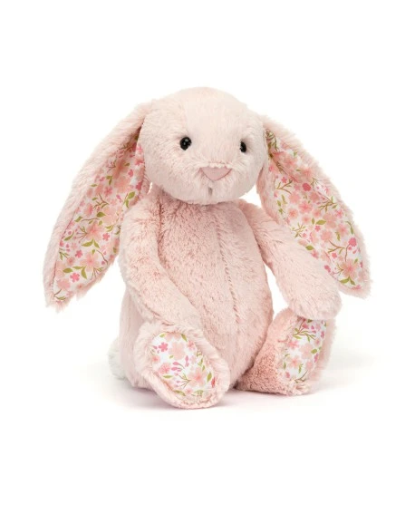 Conejito peluche rubor con orejas y patitas con flores de Jellycat