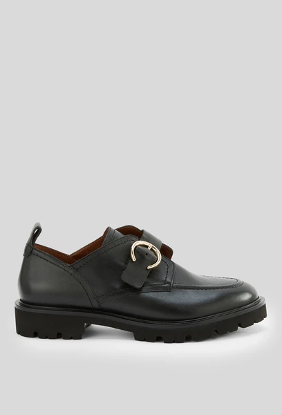 Derbies semelles crantées en cuir
