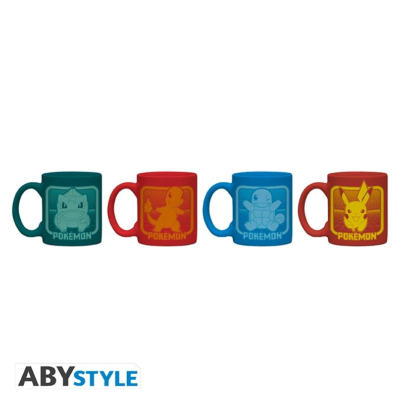 Set de 4 mugs à espresso - Pokémon - 110 ml