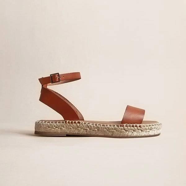 Espadrilles Rioja - Cuir Marron