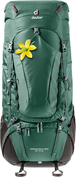 deuter Aircontact Pro 55 + 15 SL Sac &agrave; dos Femme, vert