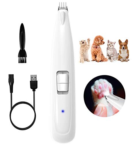 LAKHAH Tondeuse à Poils d'animaux Rasoir électrique pour Poils d'animaux Rasoir à Poils de Patte pour Chiens et Chats Rechargeable