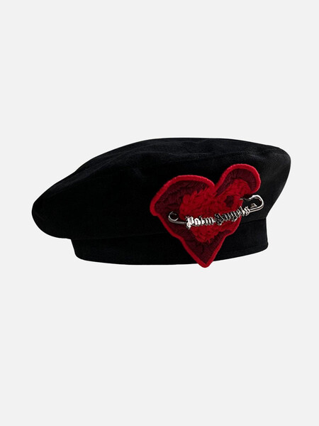 NEV Heart Pin Beret