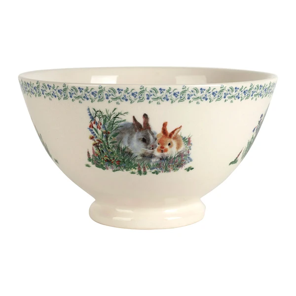 Bol en faïence lapin blanc 75cl - Collection