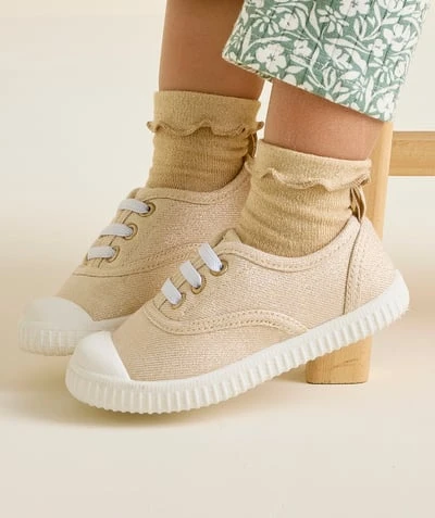 Baskets bébé fille beige