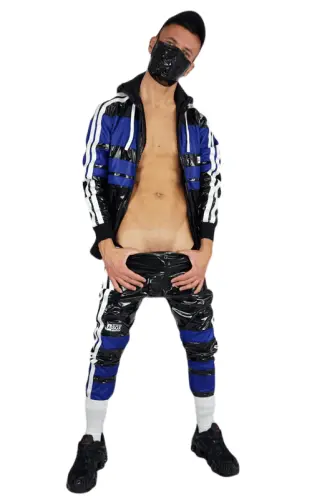 Nylon Jacket Scally Black/Dark Blue