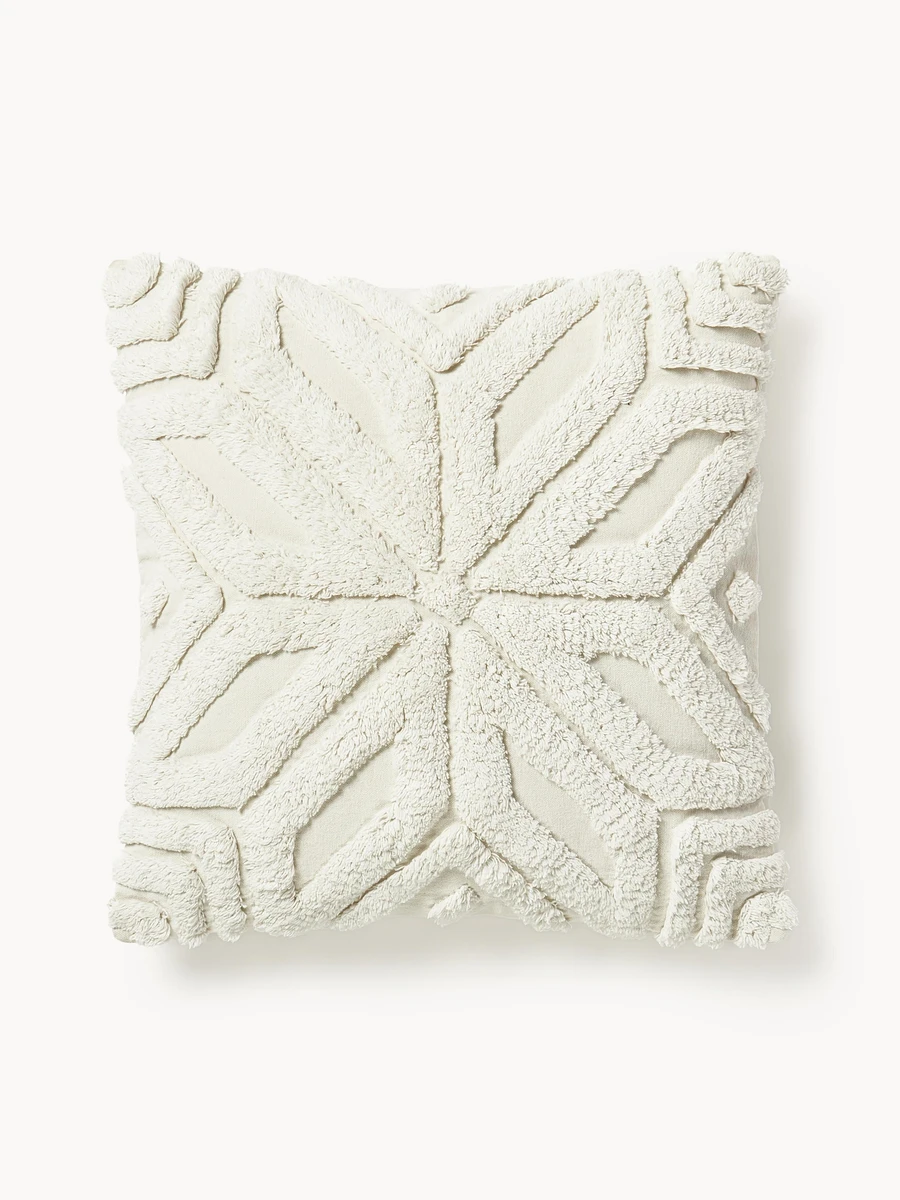 Housse de coussin en coton avec motif hivernal Nira | Westwing