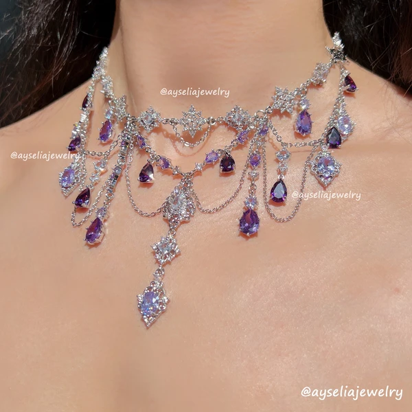 Ravessia Purple Jewelry Set