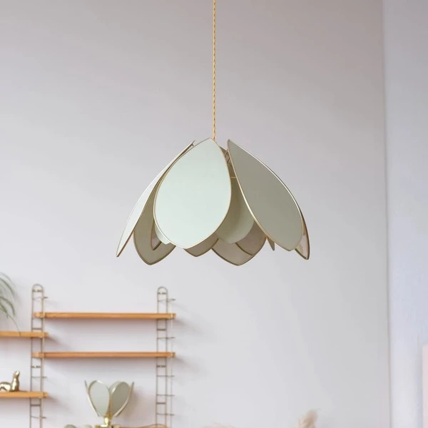Suspension Fleur Double - Eucalyptus