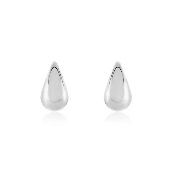 Boucles D'oreilles Puces Xenia Acier Blanc