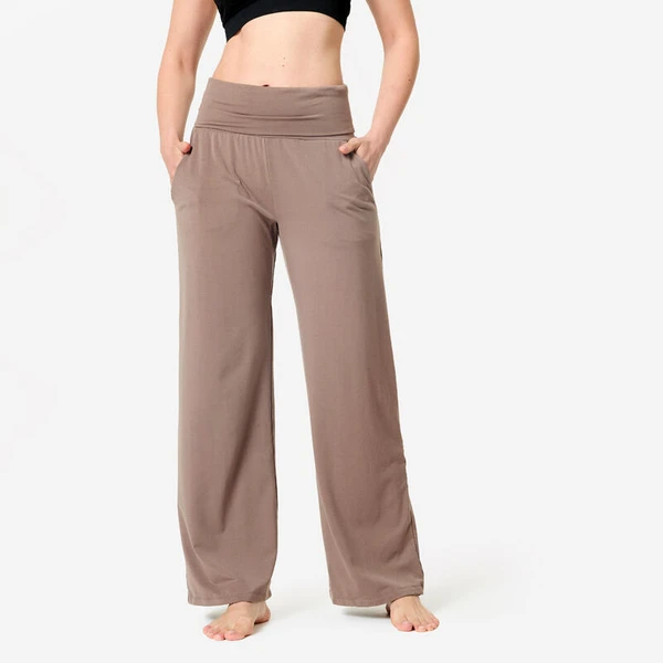 Pantalon yoga doux cocoon marron