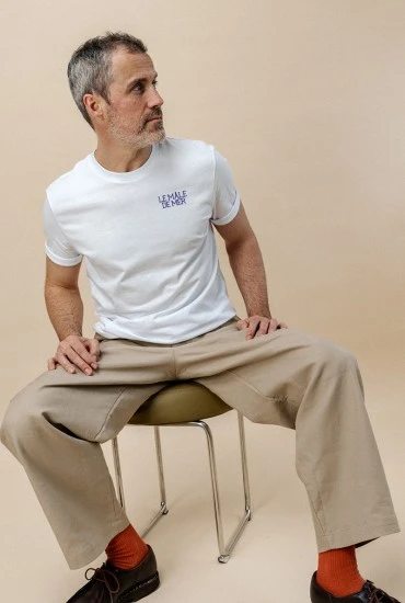 T-shirt Homme brodé Le mâle de mer