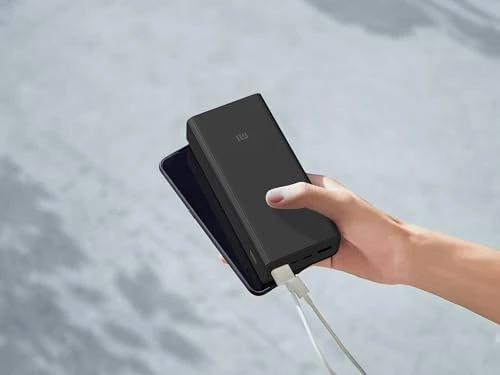 Batterie Externe Xiaomi Redmi 18 W Fast Charge Noir - 20 000 mAh - Entrée Micro USB/USB Type C - Sortie 2 x USB-A