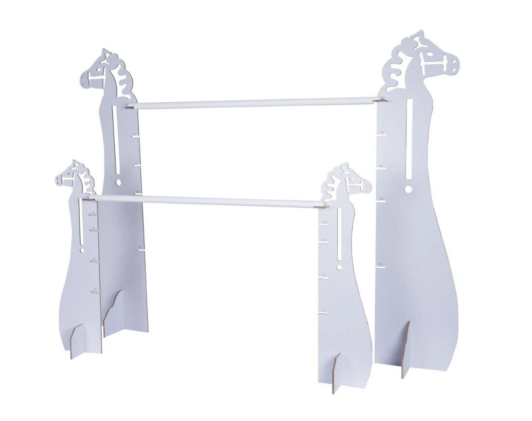 Set de saut d'obstacles pour chevaux en bois