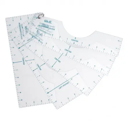 Guides d'alignement pour t-shirt 'We R memory Keepers' Vinyl Print Press - La Fourmi creative