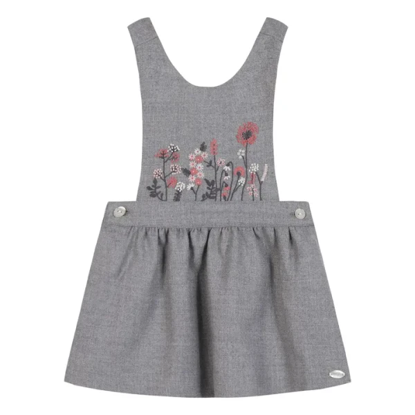 Robe Brodée | Gris