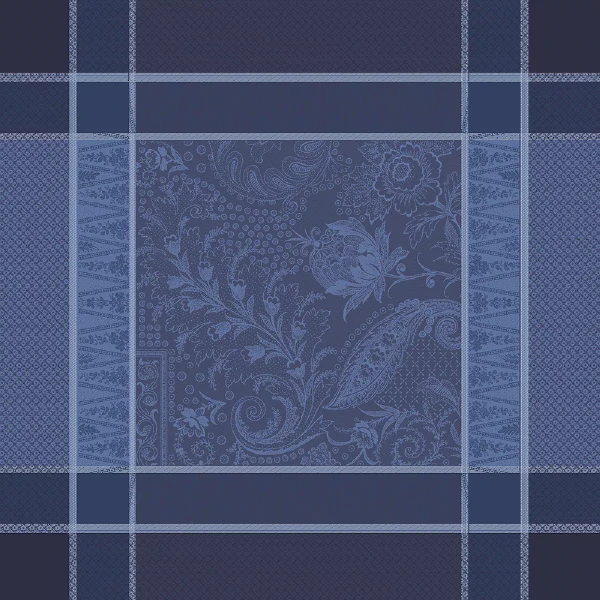 Serviette coton bleu Persina crepuscule