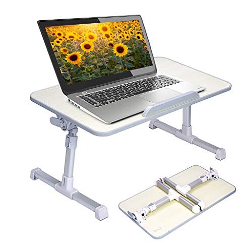 Avantree Neetto Réglable Plateau de Lit, Bureau Portable Table Ordinateur pour Lit, Plateau Petit Dejeuner, Support pour pc - Honeydew