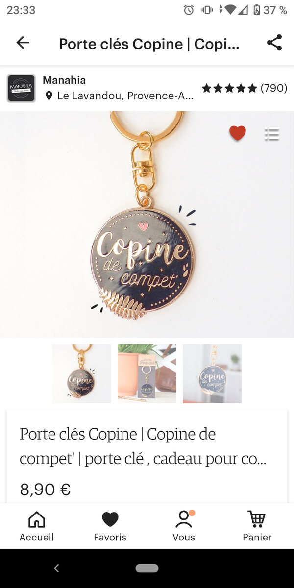 Porte-clé Etsy