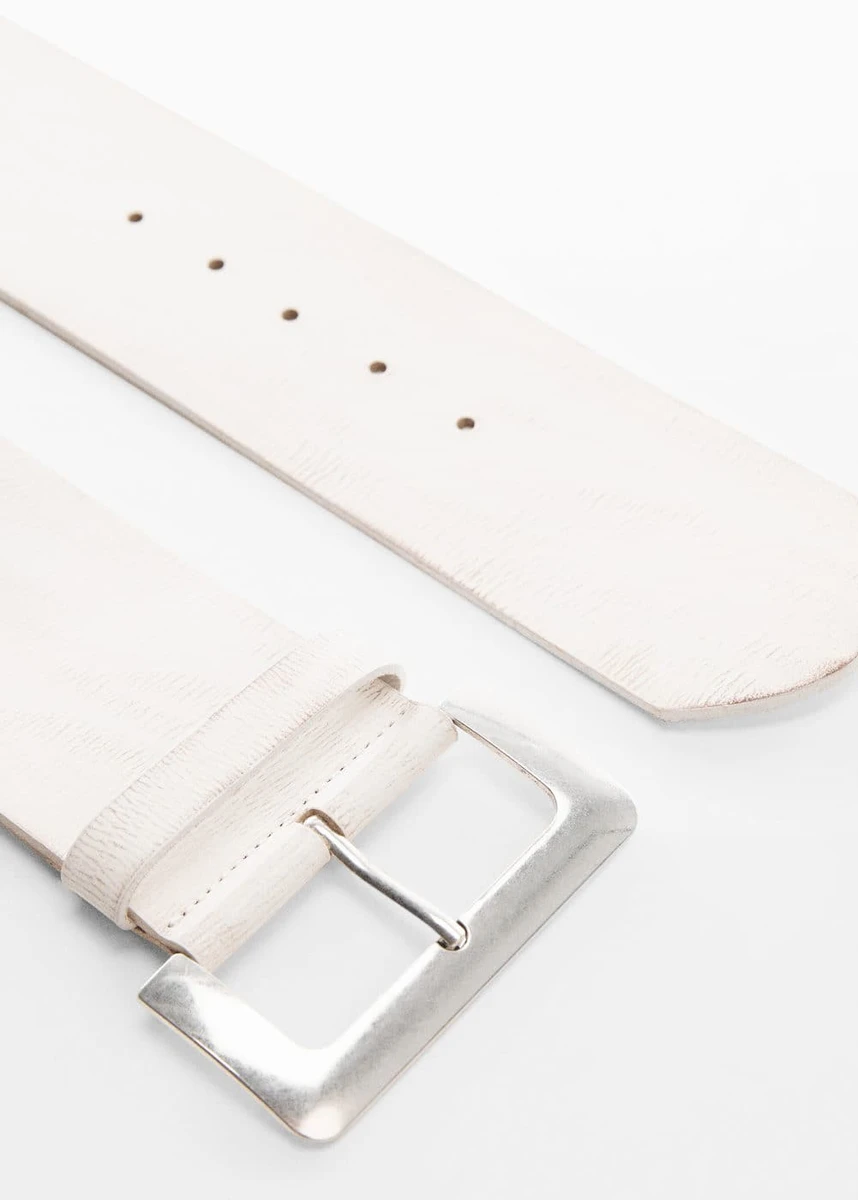 Ceinture large cuir -  Femme | Mango France