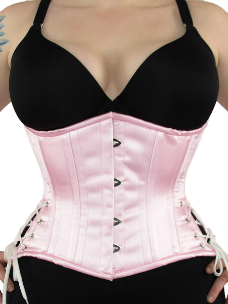 Satin Hourglass Curve Standard Underbust Corset with Hip Ties : CS-426