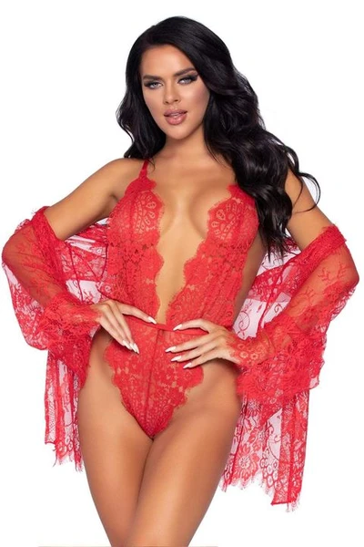 Ensemble avec body et déshabillé - Taille L