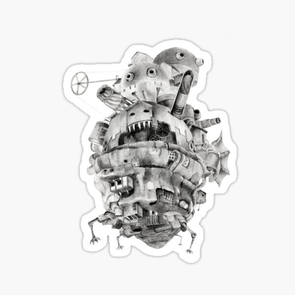 Château en mouvement de Hurlement | Sticker