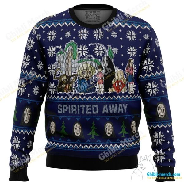 Spirited Away Squad Ugly Christmas Sweater - Ghibli Merch Store - Official Studio Ghibli Merchandise
