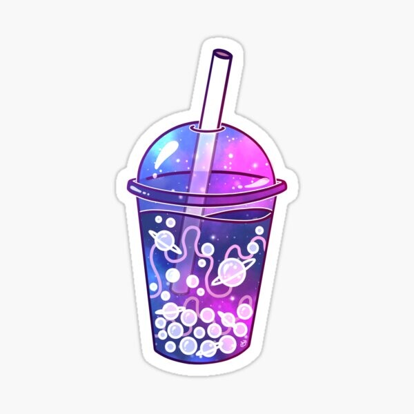 Galaxy Boba Tea | Sticker