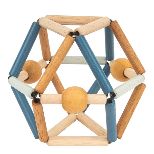 Blue Ribbon - Hochet Grabber bois bleu clair / foncé - dès la naissance - Sebio