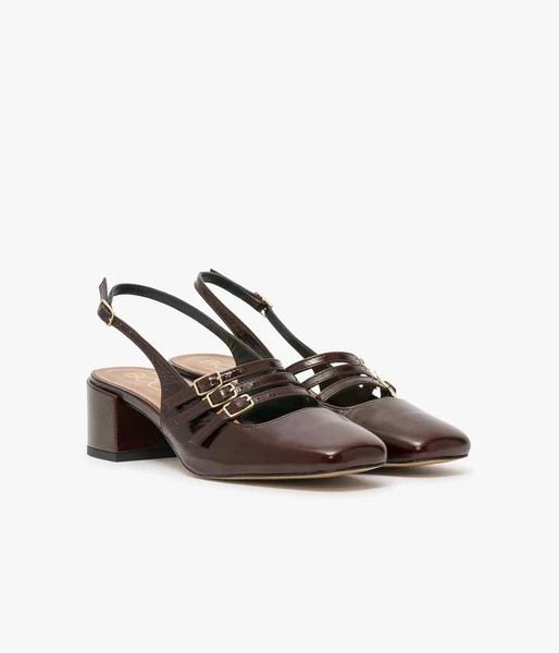 BABIES SLING BACK DEMI ACAJOU