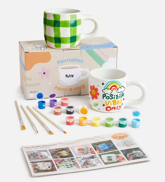 Kit De Peinture Sur Tasse - Set De 2 Tasses