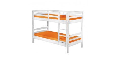 Lit Enfant Superposé en Bois "Joe" 90x190cm Blanc
