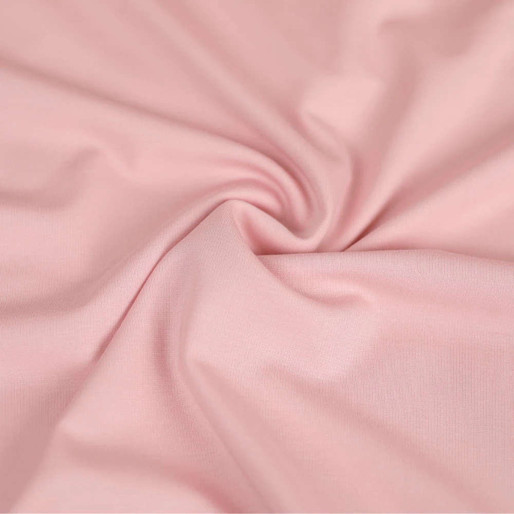 Tissu jersey maille Milano de viscose - rose blush | Pour couture d'habits stretch : tee-shirt ou robe